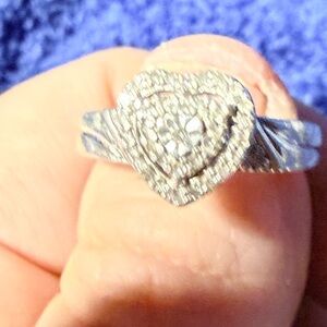 Tiny Elegant Sterling Silver Heart Ring